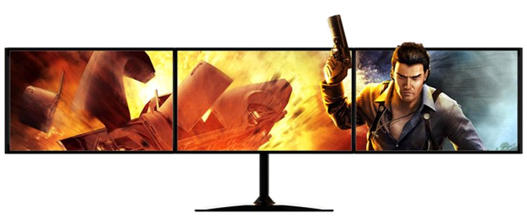 6英寸三屏拼接液晶显示器